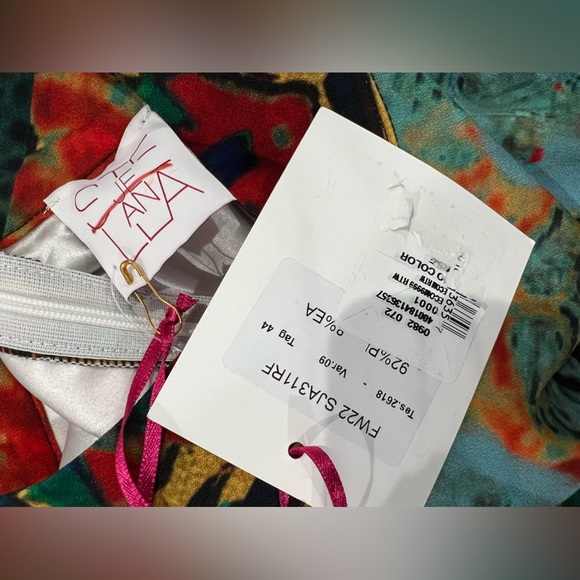 $870 STELLA JEAN  STELLA JEAN Printed Maxi Dress size44/us8 - Picture 10 of 10